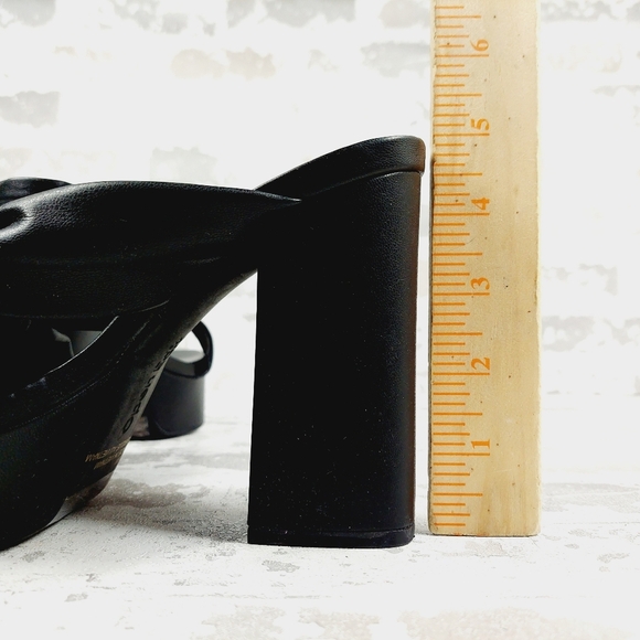 New Open Edit Kaia Black Knot Platform Sandal O349 - Picture 9 of 13